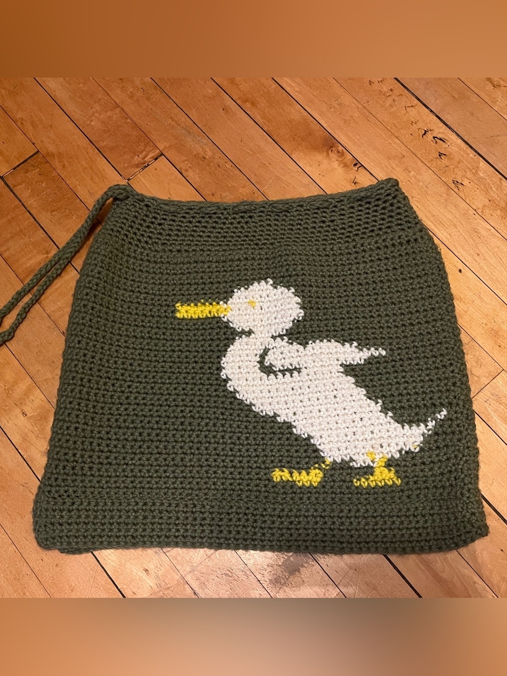 Crochet Skirt with Duck